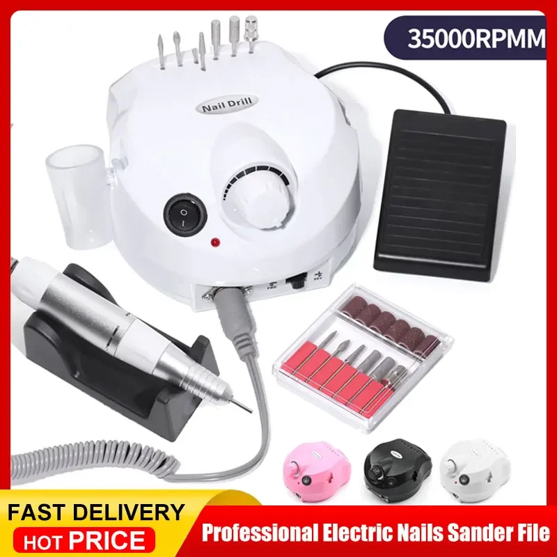35000RPM Electric Nail Drill Machine Cutter Set Nail Gel Polisher Nail tools Salon Equipment Strong Polishing Tool Nail File Kit
35000RPM Electric Nail Drill Machine Cutter Set Nail Gel Polisher Nail tools Salon Equipment Strong Polishing Tool Nail File Kit