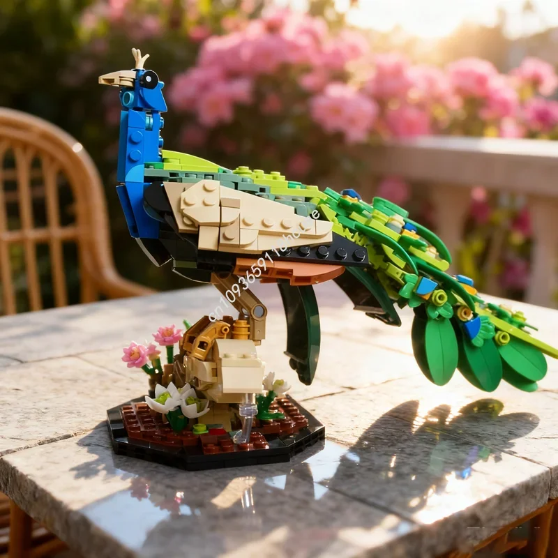 727pcs MOC Exotic Peacock Iconsed Model Building Blocks Construction Christmas Gifts Assemble Creative Education Brick Toys Kids
727pcs MOC Exotic Peacock Iconsed Model Building Blocks Construction Christmas Gifts Assemble Creative Education Brick Toys Kids