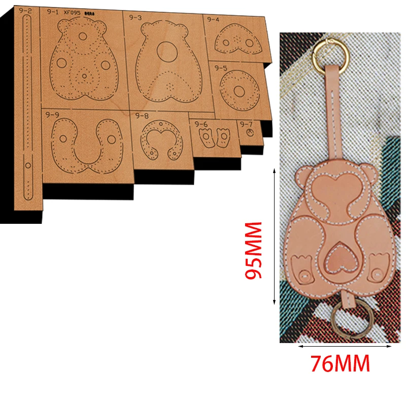 New Japan Steel Blade Wooden Die Little monkey key bag Wallet Leather Craft Punch Hand Tool Cut Knife Mould XF095
New Japan Steel Blade Wooden Die Little monkey key bag Wallet Leather Craft Punch Hand Tool Cut Knife Mould XF095
