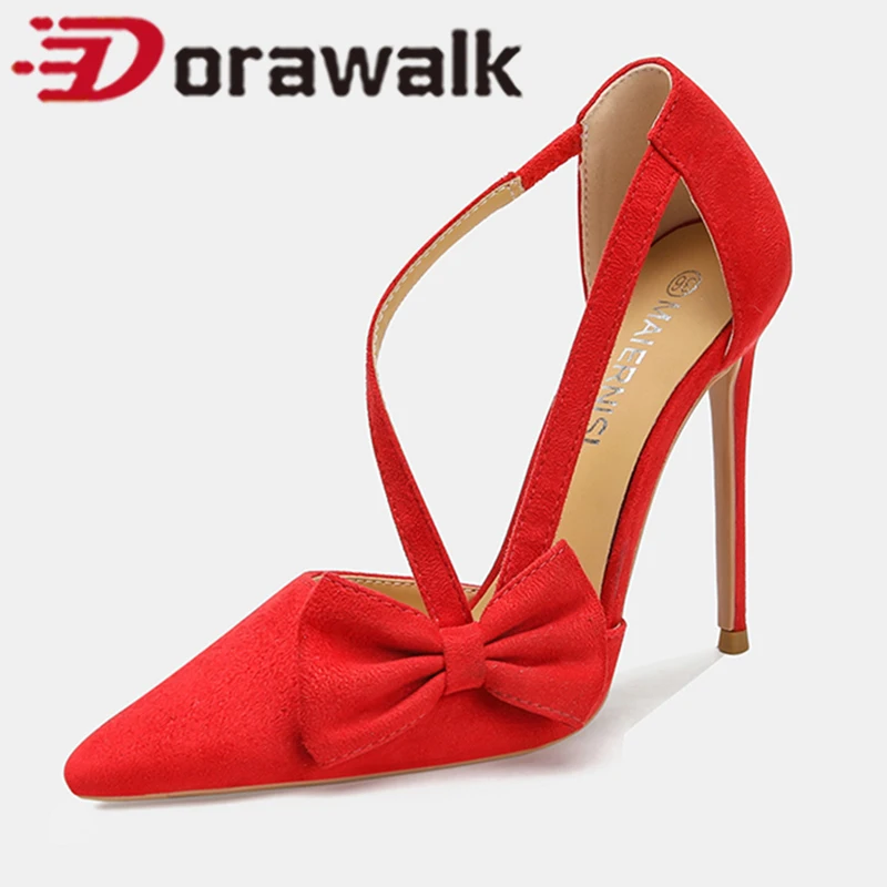 Women Designer Pumps Sexy 12cm Suede Bow Decor Red Black Ladies Super High Heels Pointed Toe Dress Bridesmaid Wedding Shoes
Women Designer Pumps Sexy 12cm Suede Bow Decor Red Black Ladies Super High Heels Pointed Toe Dress Bridesmaid Wedding Shoes