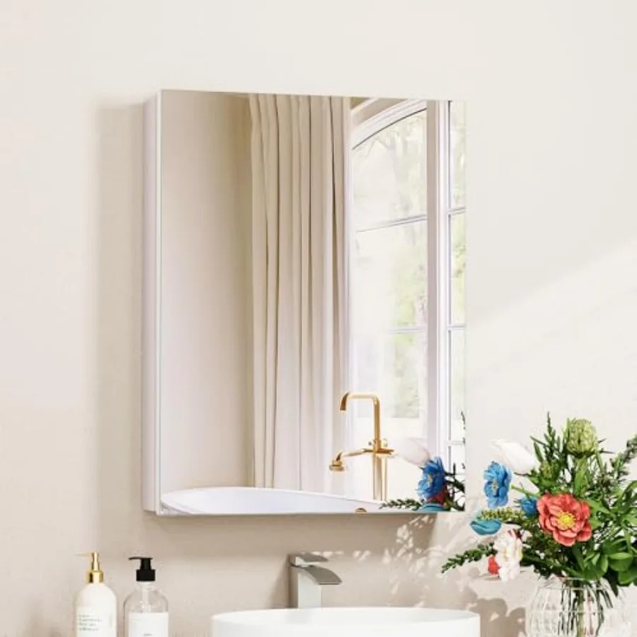 14 x 18 Medicine Cabinet Mirror, Moisture-Proof Aluminum Bathroom Medicine Cabinet with Mirror, Bathroom Mirror Cabinet with Ad
14 x 18 Medicine Cabinet Mirror, Moisture-Proof Aluminum Bathroom Medicine Cabinet with Mirror, Bathroom Mirror Cabinet with Ad