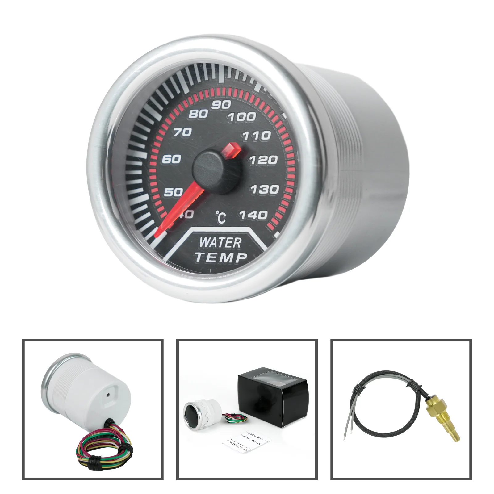 2" 52mm Water Temperature Gauge Pointer Type 40-120 Degreee Water Temperature Meters 12v/24v for Car Boat Truck Motorcycle
2" 52mm Water Temperature Gauge Pointer Type 40-120 Degreee Water Temperature Meters 12v/24v for Car Boat Truck Motorcycle