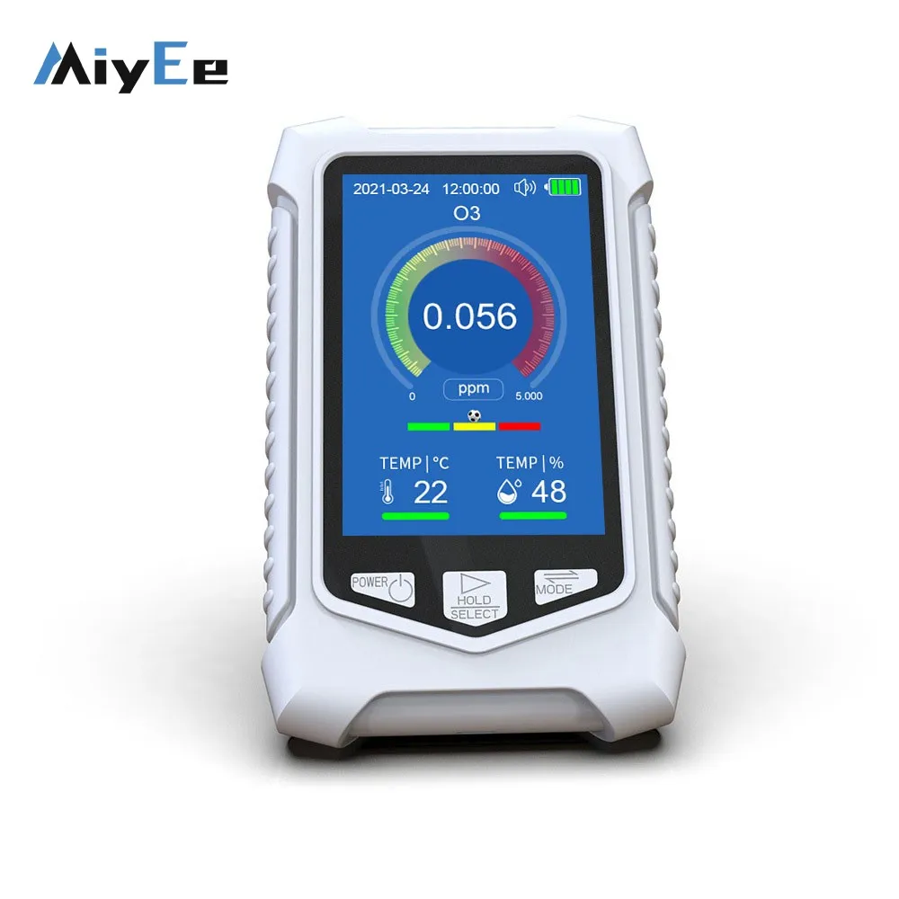 DM126-O3 3-in-1 Air Quality Detector 0.01-50PPM Ozone Meter w/ 3.5" LCD for O3 Temperature Humidity
DM126-O3 3-in-1 Air Quality Detector 0.01-50PPM Ozone Meter w/ 3.5" LCD for O3 Temperature Humidity