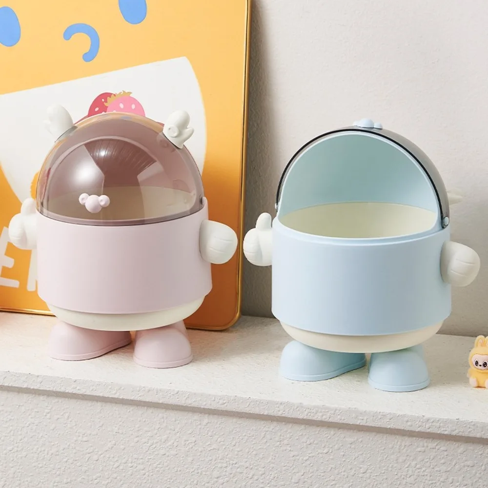 Cartoon Dustproof Desktop Storage Box with Lid Plastic Desktop Trash Can High-capacity Rubbish Bin Home Office
Cartoon Dustproof Desktop Storage Box with Lid Plastic Desktop Trash Can High-capacity Rubbish Bin Home Office