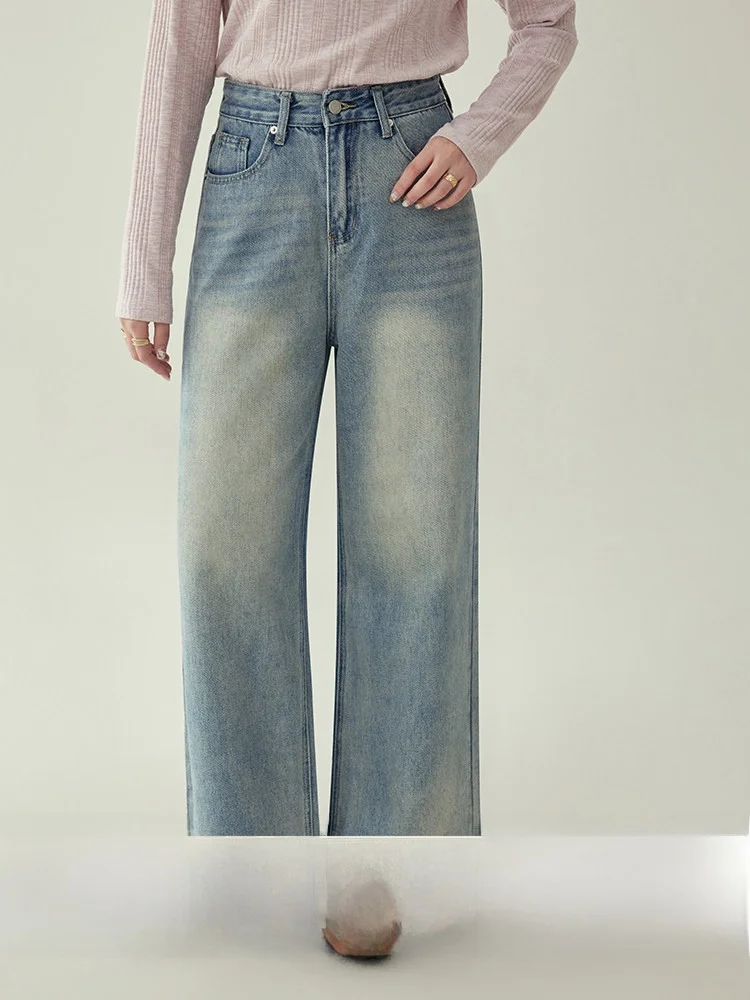 High Waist Straight Leg Light Blue Jeans Women's Spring New Versatile Slimming Wide Leg Long Pants Commute Style Classic Blue
High Waist Straight Leg Light Blue Jeans Women's Spring New Versatile Slimming Wide Leg Long Pants Commute Style Classic Blue