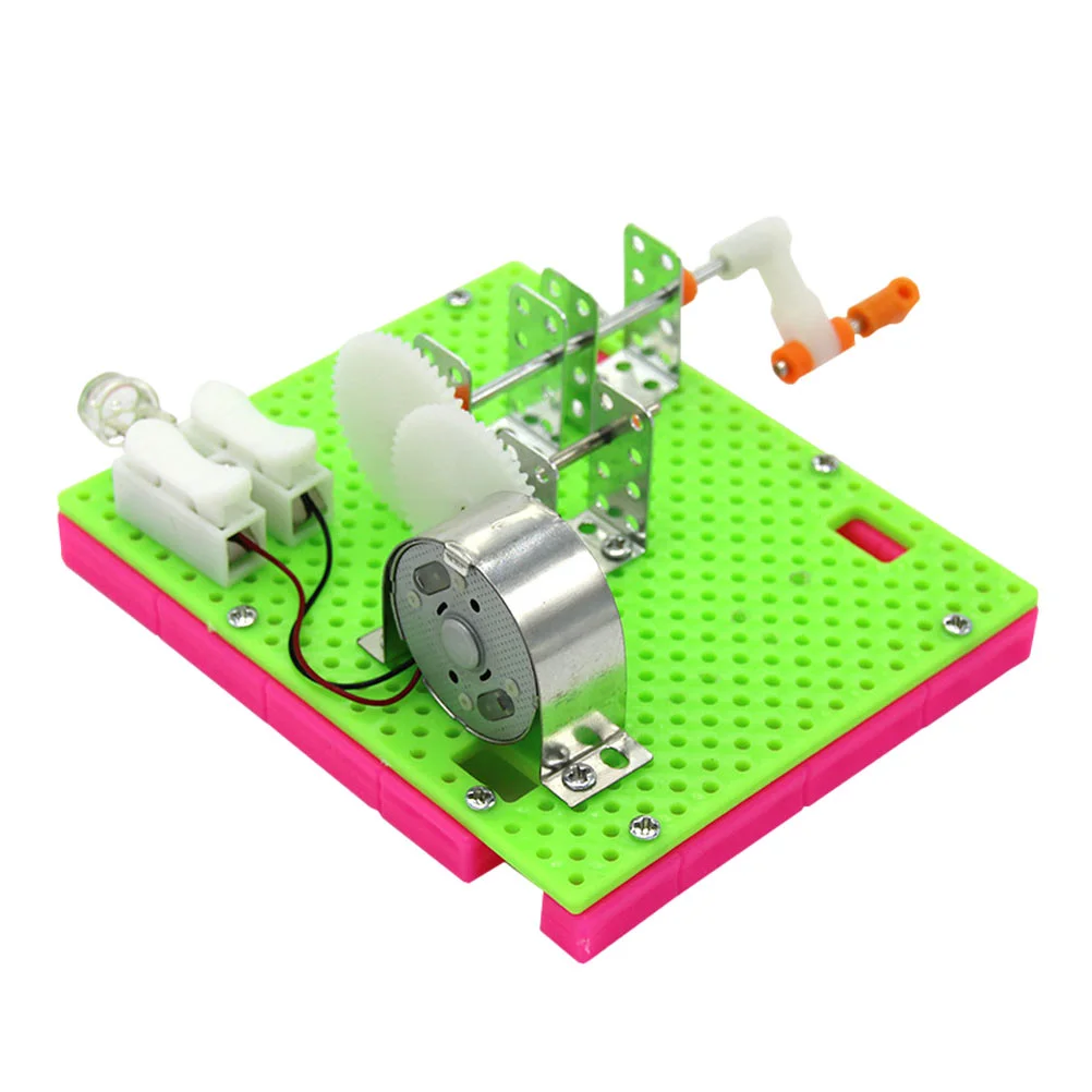 Hand Generator Crank Power Portable Hand-cranking Manual Dynamo Experiment Model Suite
Hand Generator Crank Power Portable Hand-cranking Manual Dynamo Experiment Model Suite