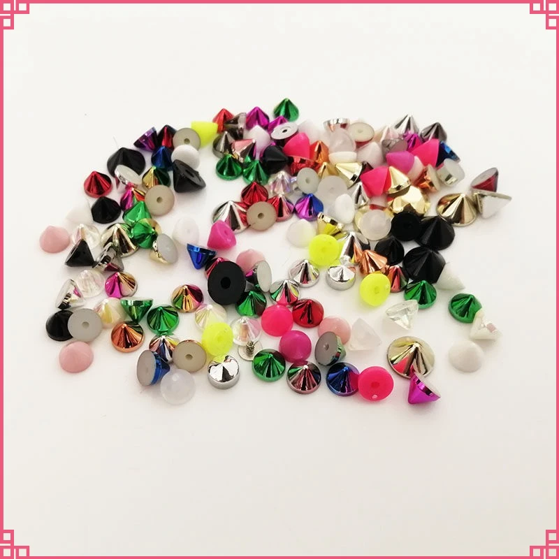 Multi Color Plastic Cone Punk Studs Rivets Spikes for Shoes Bag Bottle Decoration DIY Craft Accessories
Multi Color Plastic Cone Punk Studs Rivets Spikes for Shoes Bag Bottle Decoration DIY Craft Accessories