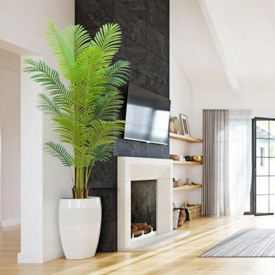 Artificial Palm Tree Indoor 6Feet with Realistic Leaves and Adjustable Branches and 15 Trunks Faux Plants Indoor Tall - Ideal f
Artificial Palm Tree Indoor 6Feet with Realistic Leaves and Adjustable Branches and 15 Trunks Faux Plants Indoor Tall - Ideal f
