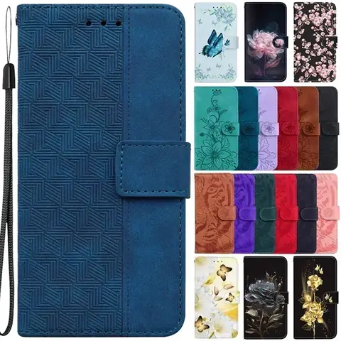 Etui O nePlus Nord 4 Nord4 Custodia per OnePlus 11 Nord CE4 Lite Ace 3 1+ 10 Pro Custodie Magnetiche Geometriche Tessili Portafoglio Copertina del libro