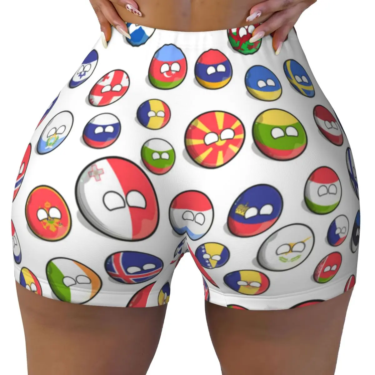Custom Polandballs Countryballs Cartoon Art Comics Workout Biker Running Shorts Women's Gym Yoga Shorts
Custom Polandballs Countryballs Cartoon Art Comics Workout Biker Running Shorts Women's Gym Yoga Shorts