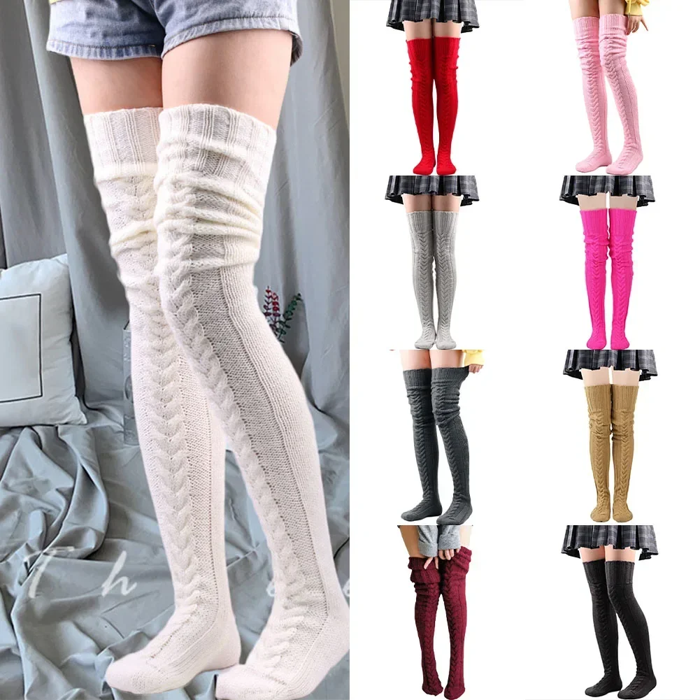 Women Girl Wool Socks Winter Warm Knit Overknee Long Socks Leg Warmer Thigh Sexy Stocking Comfortable
Women Girl Wool Socks Winter Warm Knit Overknee Long Socks Leg Warmer Thigh Sexy Stocking Comfortable