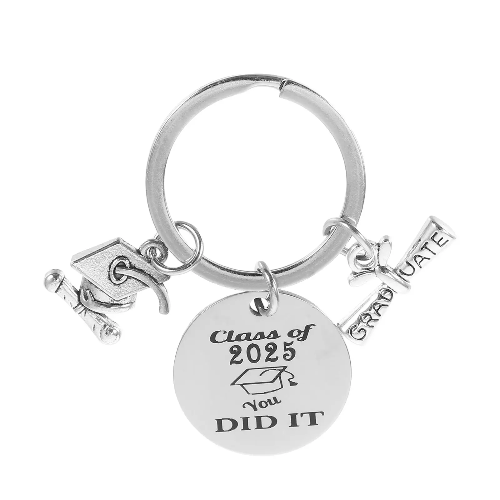 Class of 2025 Graduation Stainless Steel Keychain Ring Holder Diploma nament Party Favor Decor Keepsake Supplies
Class of 2025 Graduation Stainless Steel Keychain Ring Holder Diploma nament Party Favor Decor Keepsake Supplies