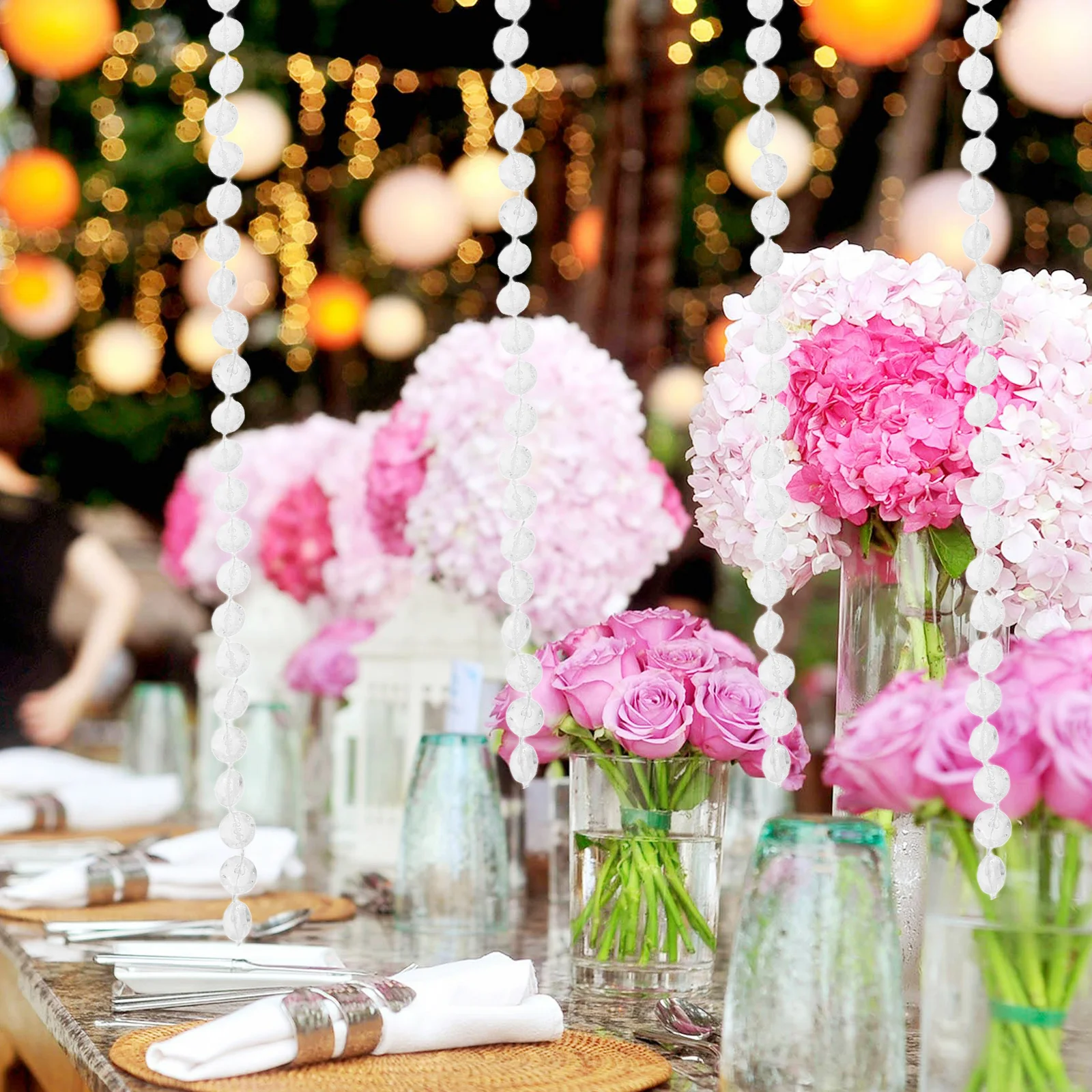 10M 10Mm Transparent Acrylic Bead Strand For Diy Wedding Party Decor Hanging Curtain Beads Crystal Garland Diamond Beads 
10M 10Mm Transparent Acrylic Bead Strand For Diy Wedding Party Decor Hanging Curtain Beads Crystal Garland Diamond Beads