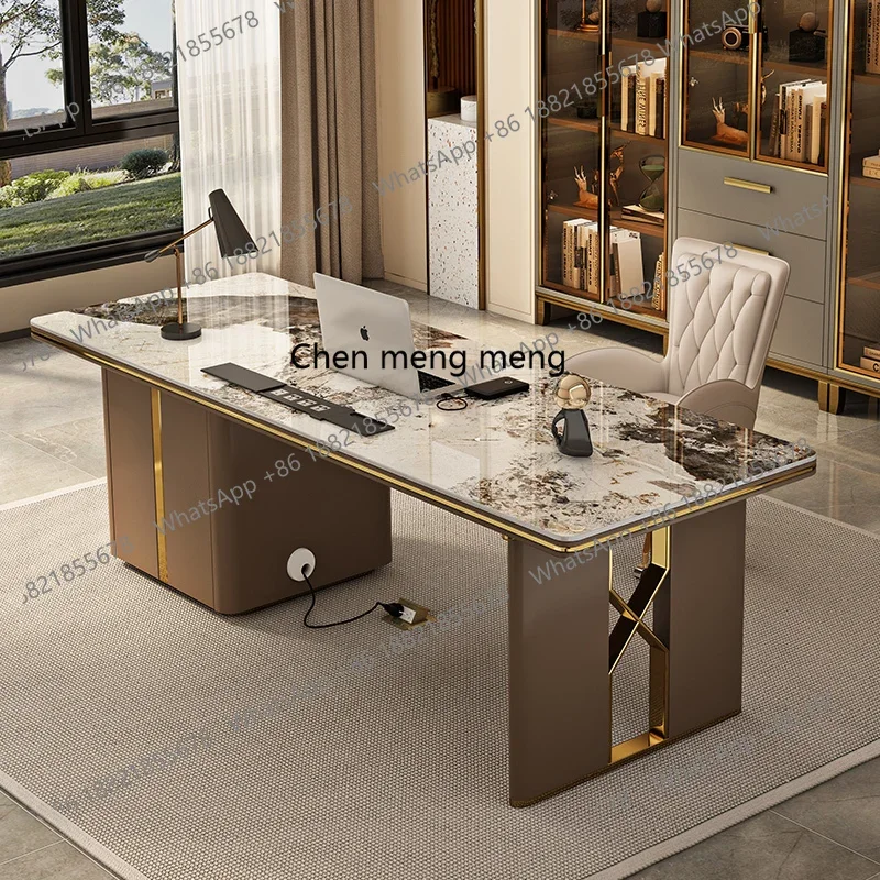 Роскошный письменный стол D80 из каменной плиты для дома и офиса, современный минималистичный компьютерный стол, высококачественный офисный стол для переговоров и консультаций
Роскошный письменный стол D80 из каменной плиты для дома и офиса, современный минималистичный компьютерный стол, высококачественный офисный стол для переговоров и консультаций