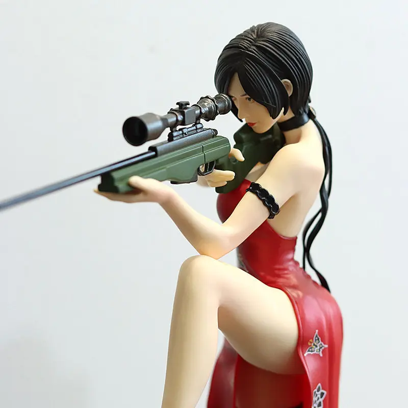 Bandai Resident Evil Ada Wong Red Cheongsam Sniper GK Action Figure Model Desktop Ornament Collectible Gift For Male Game Fans
Bandai Resident Evil Ada Wong Red Cheongsam Sniper GK Action Figure Model Desktop Ornament Collectible Gift For Male Game Fans