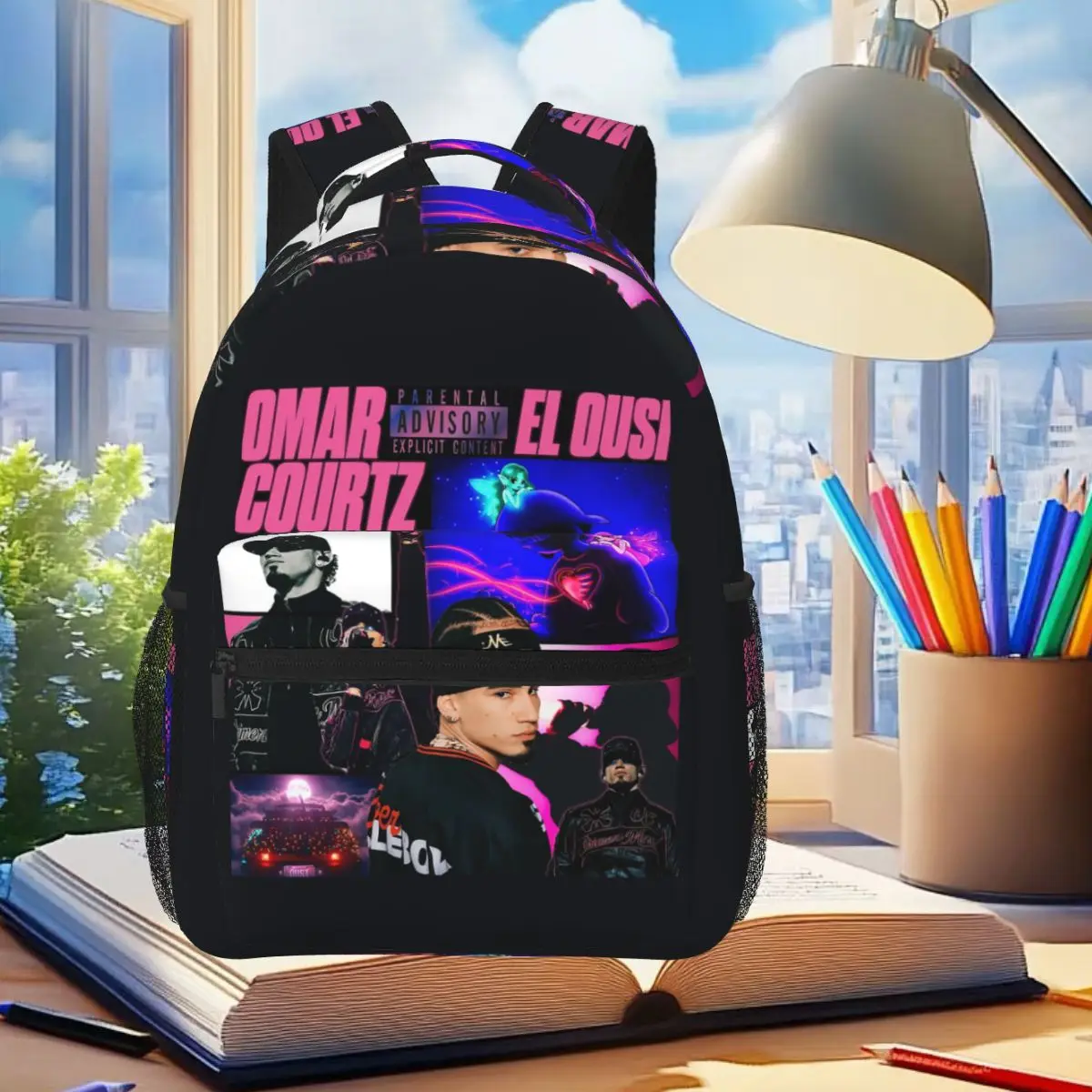 Singer Omar Courtz El Ousi Backpack Student Boys Girls BookBag Children School Bag Laptop Shoulder Bags for Men Women
Singer Omar Courtz El Ousi Backpack Student Boys Girls BookBag Children School Bag Laptop Shoulder Bags for Men Women