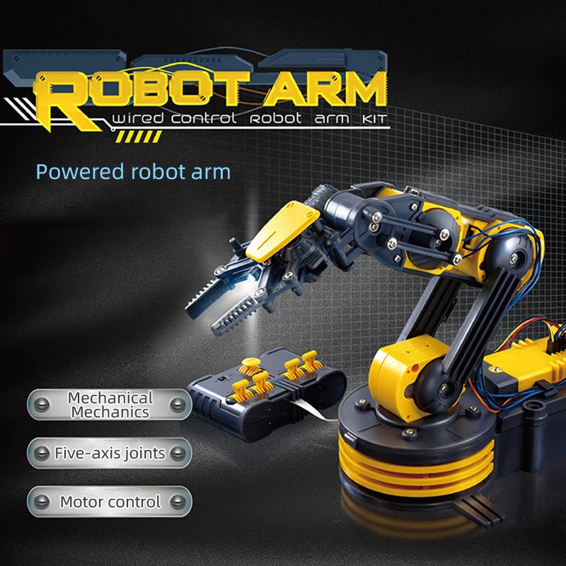 Diy Electric Robotic Arm Remote Control Manipulator Scientific Experiment Assembling Toy Educational STEM Toys Children Gift
Diy Electric Robotic Arm Remote Control Manipulator Scientific Experiment Assembling Toy Educational STEM Toys Children Gift