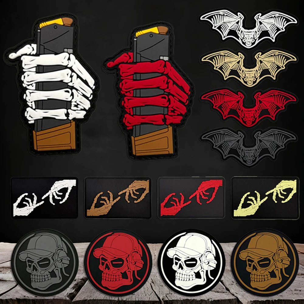 A Skull Series Pvc Patch for Tactical Vests/Shoulder Straps, Badge Sticker Patch with Luminous Effect, Hook-And-Loop Fastener Backing, Morale Patch for Backpacks, Clothing Patch, Soft Rubber
A Skull Series Pvc Patch for Tactical Vests/Shoulder Straps, Badge Sticker Patch with Luminous Effect, Hook-And-Loop Fastener Backing, Morale Patch for Backpacks, Clothing Patch, Soft Rubber