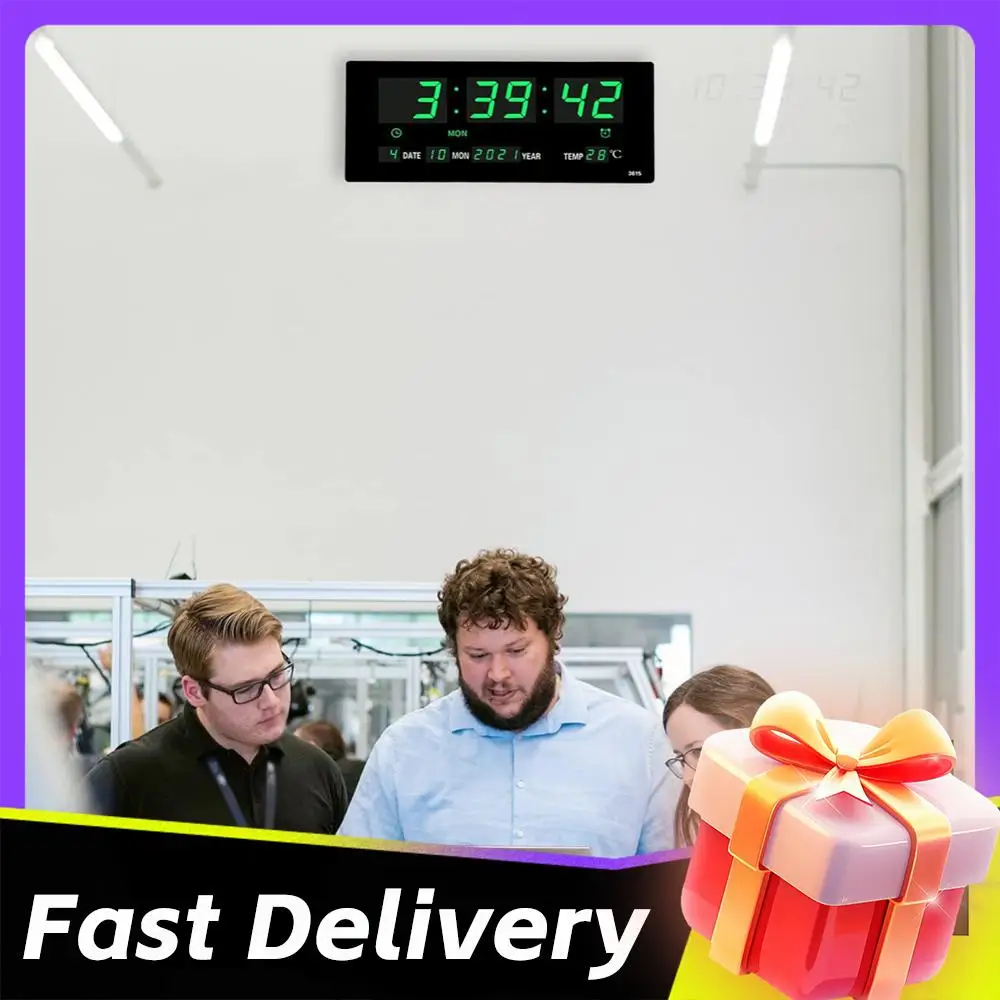 Цифровой будильник, светодиодный настольный будильник, дисплей температуры/даты, безрамочные настенные часы, многофункциональные для домашнего офиса
Цифровой будильник, светодиодный настольный будильник, дисплей температуры/даты, безрамочные настенные часы, многофункциональные для домашнего офиса
