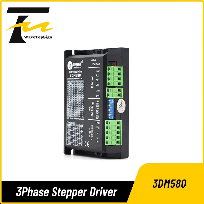 Leadshine 3DM580 3-Phase Stepper Motor Driver DC18-50V Voltage 2.5-8A Current Match for 57 86 Motors
Leadshine 3DM580 3-Phase Stepper Motor Driver DC18-50V Voltage 2.5-8A Current Match for 57 86 Motors