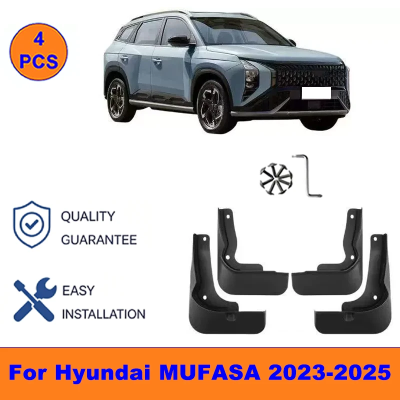 4Pcs Mud Flaps For Hyundai MUFASA 2023-2025 - Splash Guards Front & Rear Wheel Fender Mudguards Car Exterior Protection Parts
4Pcs Mud Flaps For Hyundai MUFASA 2023-2025 - Splash Guards Front & Rear Wheel Fender Mudguards Car Exterior Protection Parts