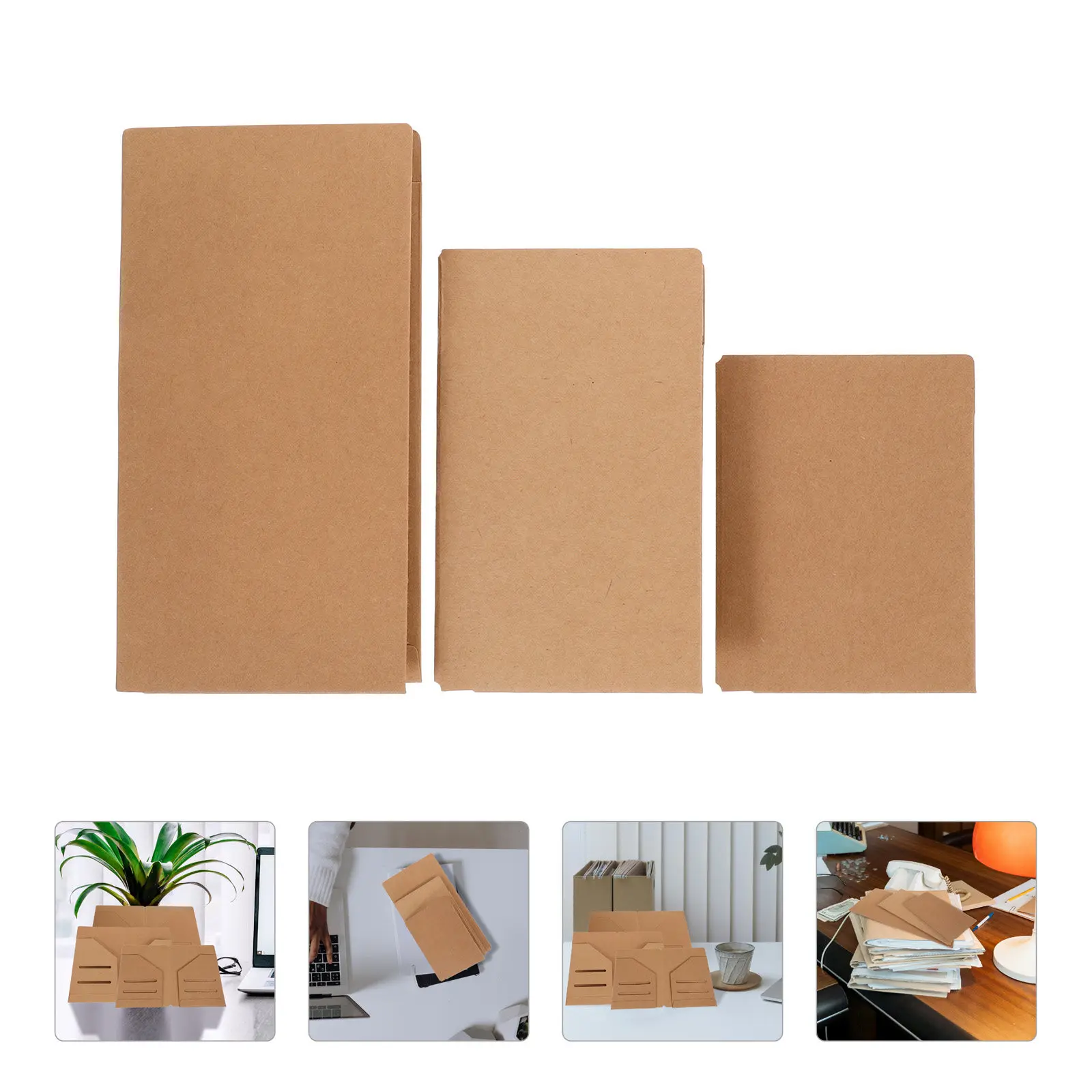 Набор из 3-х компактных органайзеров для документов и чеков из крафт-картона: стильный портативный кошелек для хранения
Набор из 3-х компактных органайзеров для документов и чеков из крафт-картона: стильный портативный кошелек для хранения