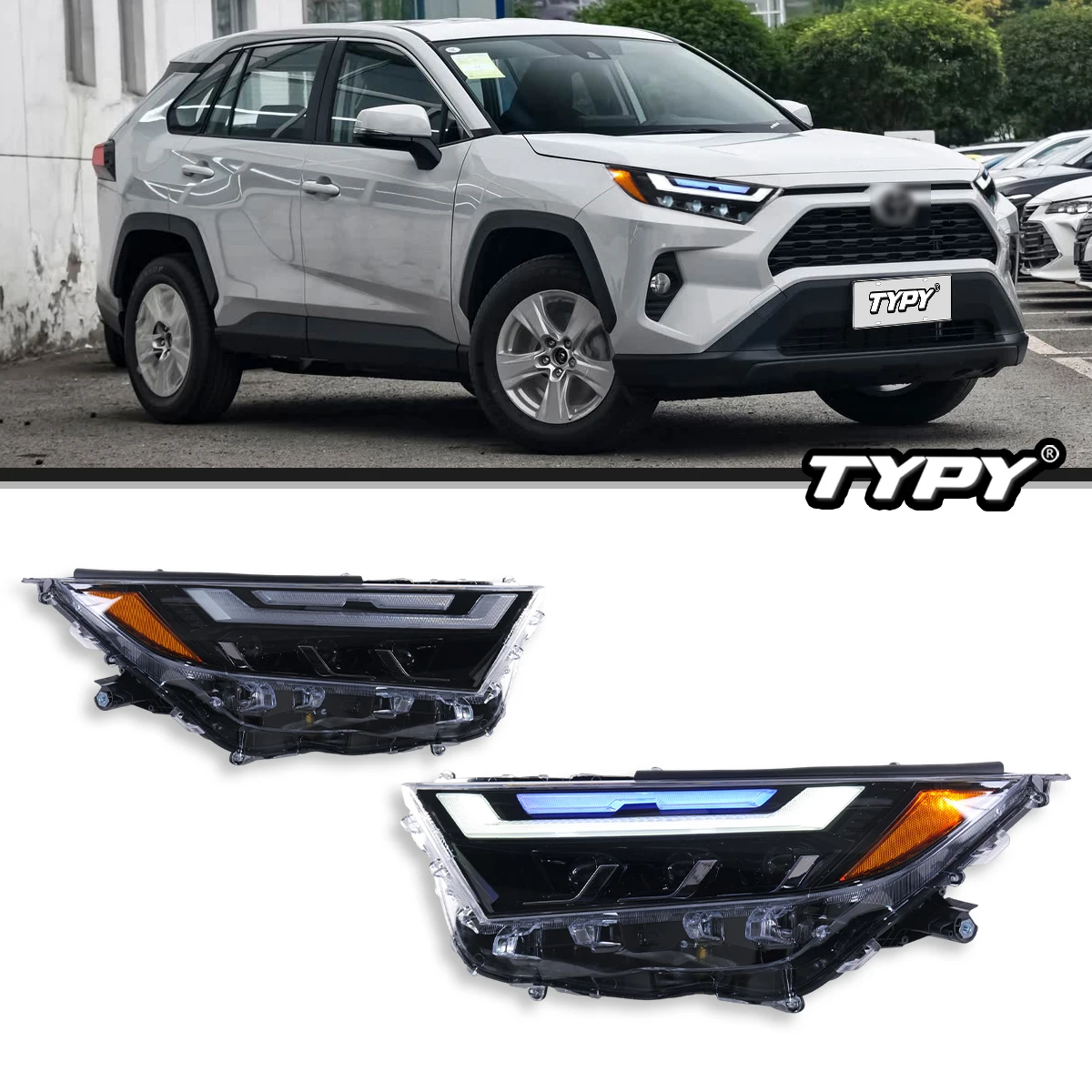 TYPY Car Styling For Toyota RAV4 Headlights 2020-2024 LED Projetor head Lamp Daytime Running Light Automotive Accessories
TYPY Car Styling For Toyota RAV4 Headlights 2020-2024 LED Projetor head Lamp Daytime Running Light Automotive Accessories