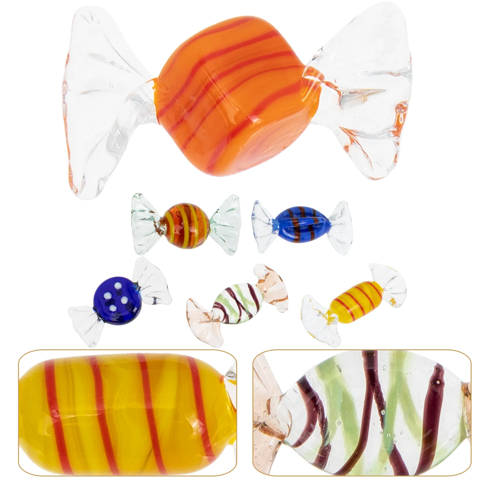 6 Pcs Mini Candy Ornaments Desktop Decor Small Retro Japanese-style Modeling Craft Scene Glass Sugar Adorn Vintage
6 Pcs Mini Candy Ornaments Desktop Decor Small Retro Japanese-style Modeling Craft Scene Glass Sugar Adorn Vintage