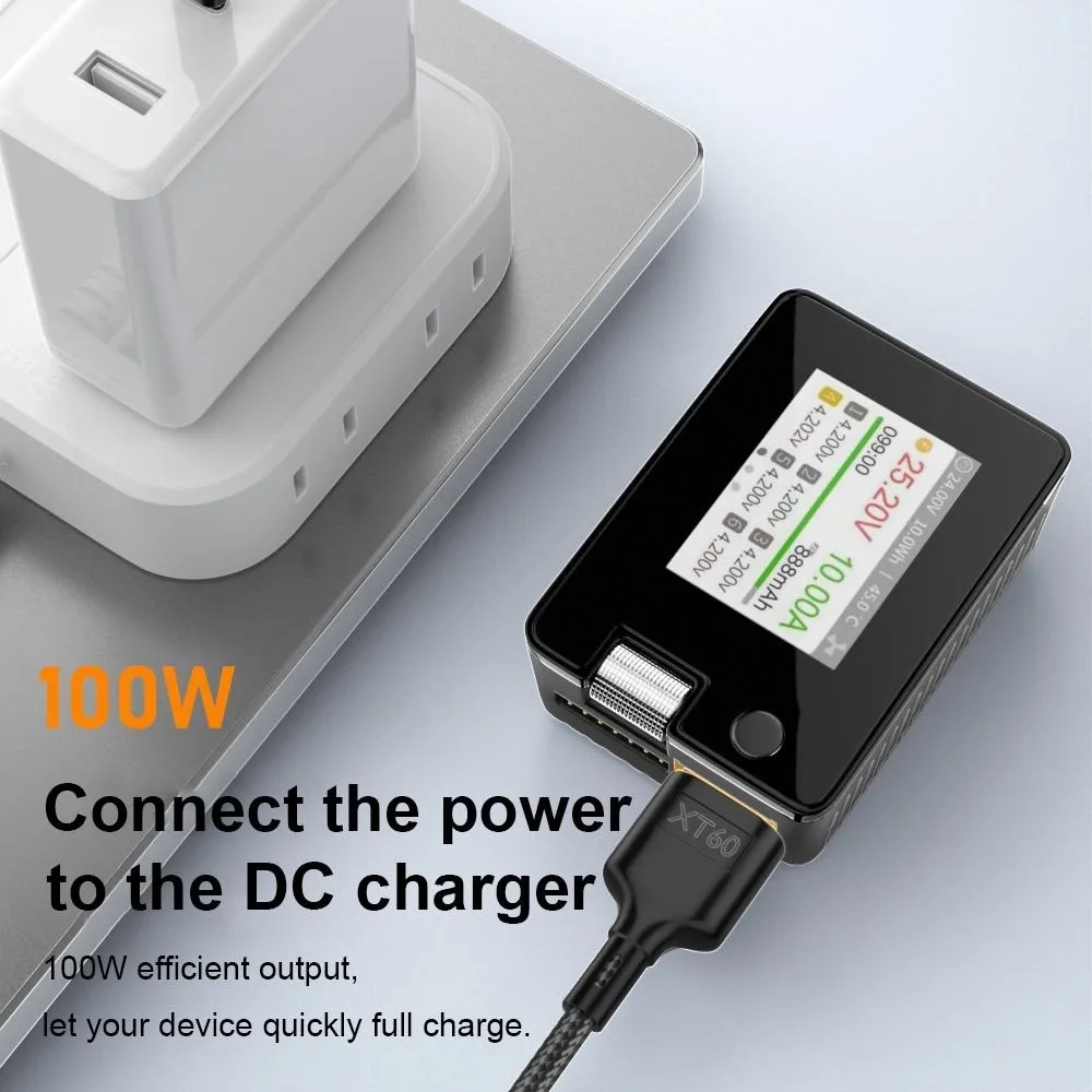 Adapter Wire XT60 To Type-C Fast Charging Cable 100W PD2.0/QC2.0 XT60 To Type-C Adapter Cable SC100 Protocol 20V 5A
Adapter Wire XT60 To Type-C Fast Charging Cable 100W PD2.0/QC2.0 XT60 To Type-C Adapter Cable SC100 Protocol 20V 5A