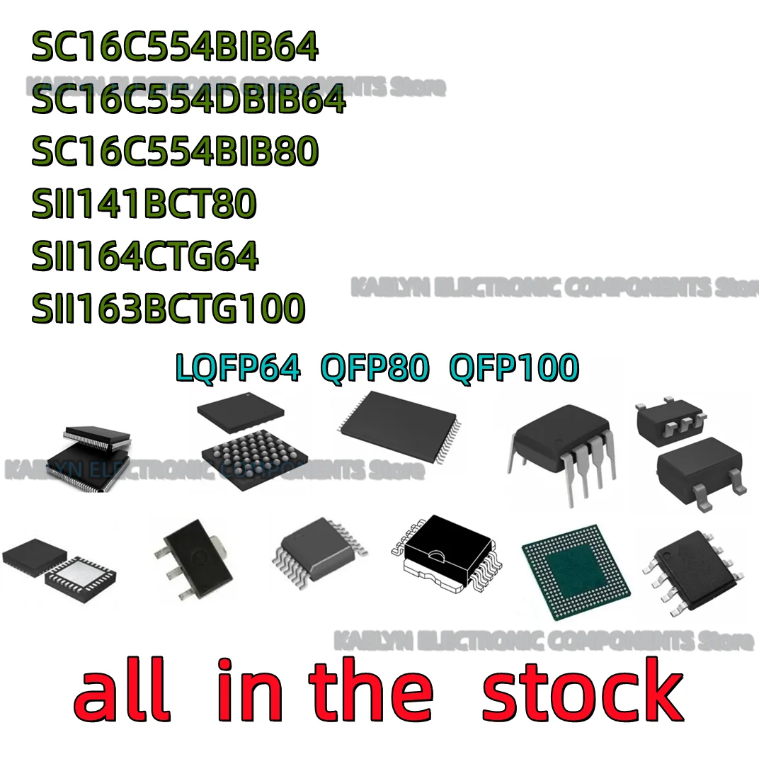 2 шт. SC16C554BIB64 SC16C554B SC16C554DBIB64 SC16C554DB SC16C554BIB80 SII141BCT80 SII164CTG64 QFP64 SIL141BCT80 SII163BCTG100
2 шт. SC16C554BIB64 SC16C554B SC16C554DBIB64 SC16C554DB SC16C554BIB80 SII141BCT80 SII164CTG64 QFP64 SIL141BCT80 SII163BCTG100