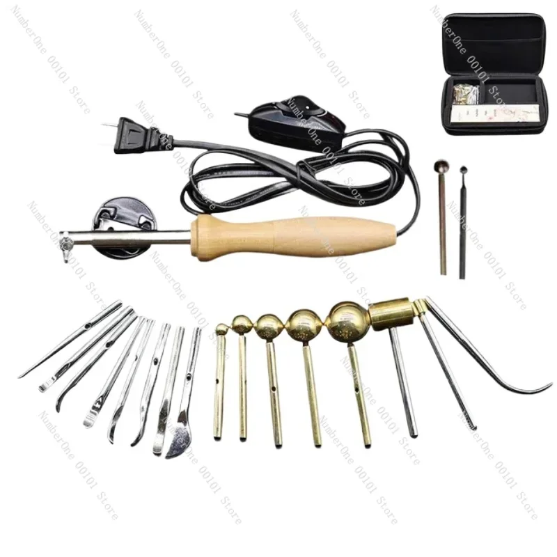 220V Imported Double-layer Inner Pyrographic Device Set 17 Head 22 Head Trowel Leather Carving Tool Flower Making Tools with Bag
220V Imported Double-layer Inner Pyrographic Device Set 17 Head 22 Head Trowel Leather Carving Tool Flower Making Tools with Bag