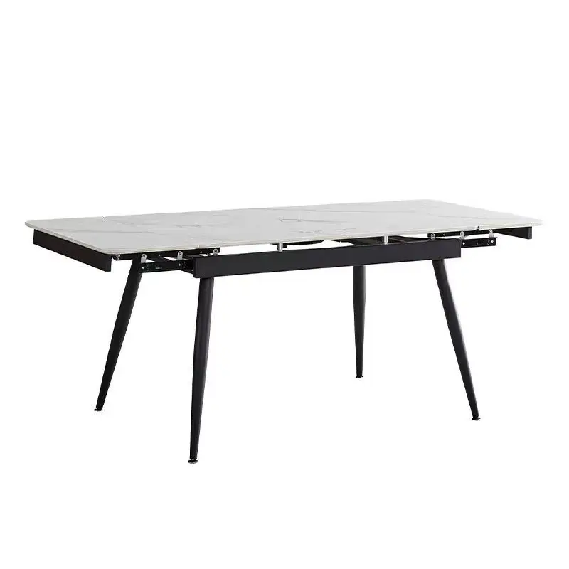 Retractable pull-out rock slab dining table Household rectangular extended dining table
Retractable pull-out rock slab dining table Household rectangular extended dining table
