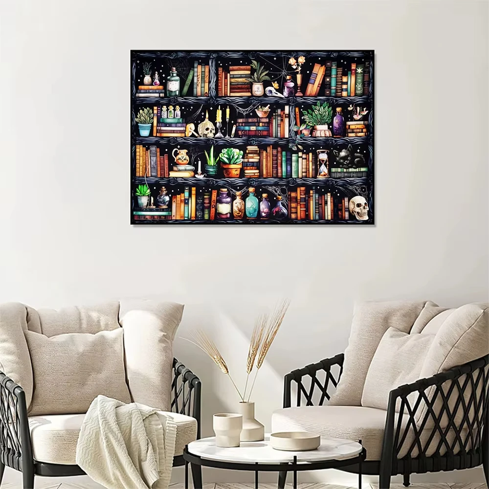 Bookshelf Magic Potion Skull Still Life 500/1000/1200/2000 PCS Jigsaw Puzzles Family Activity Games for Gameroom Bedroom Gift
Bookshelf Magic Potion Skull Still Life 500/1000/1200/2000 PCS Jigsaw Puzzles Family Activity Games for Gameroom Bedroom Gift