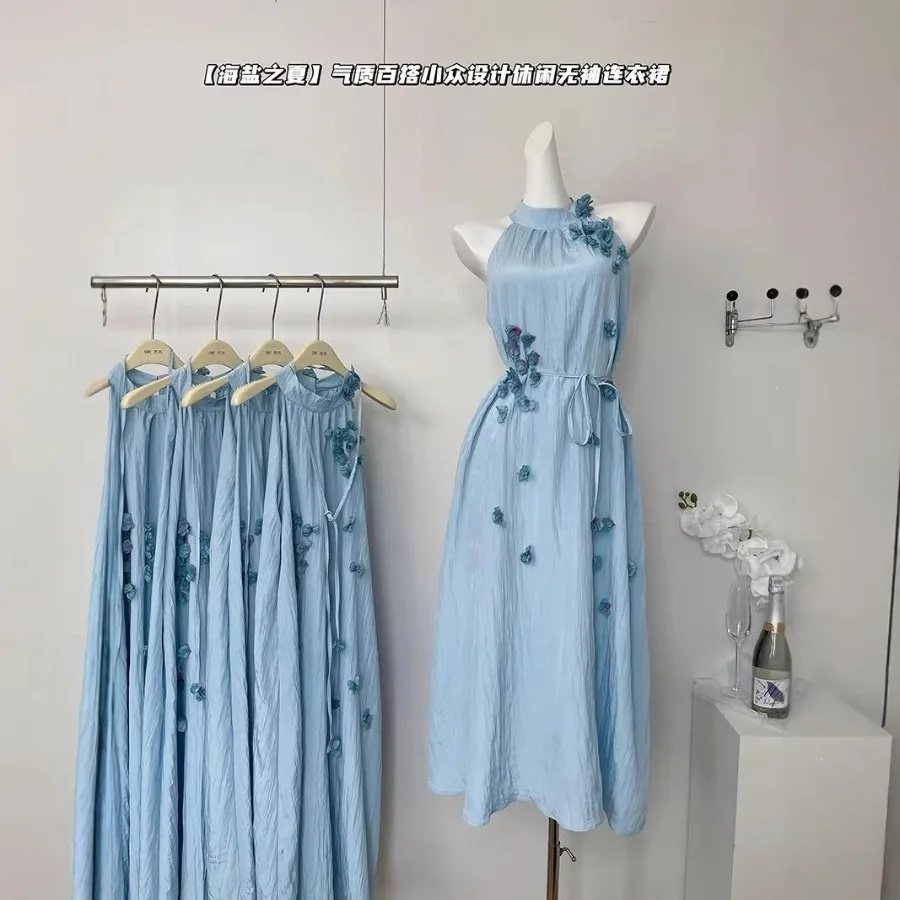 【New style】New French style 2026 summer seaside vacation skirt with sleeveless sleeve
【New style】New French style 2026 summer seaside vacation skirt with sleeveless sleeve