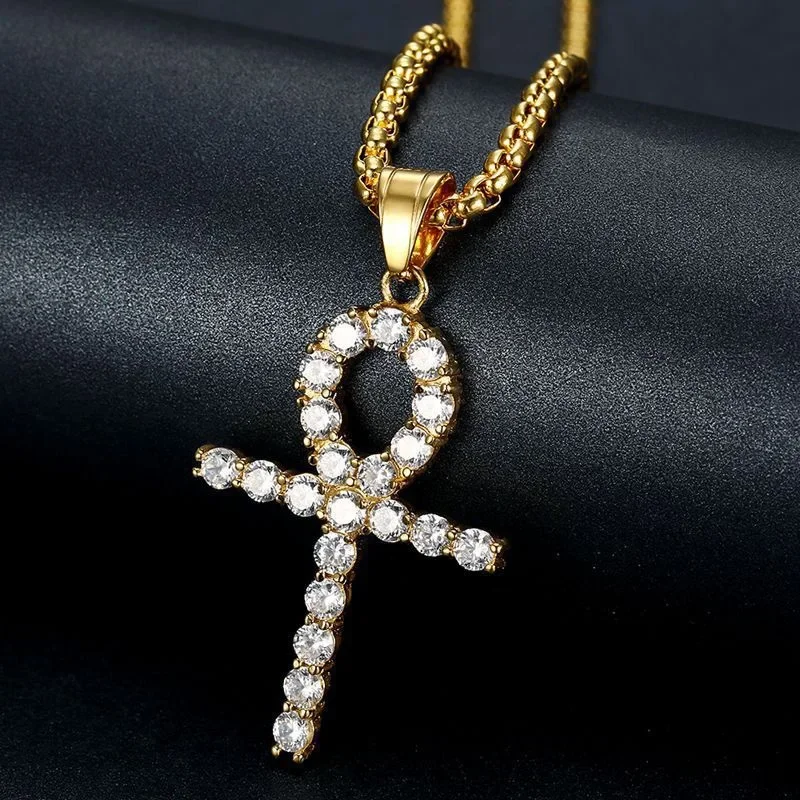 Fashion Stainless Steel Cross Pendant Necklace Unisex Gold Plated Zircon Chain Rap Singer Hip Hop Jewelry Accessories
Fashion Stainless Steel Cross Pendant Necklace Unisex Gold Plated Zircon Chain Rap Singer Hip Hop Jewelry Accessories