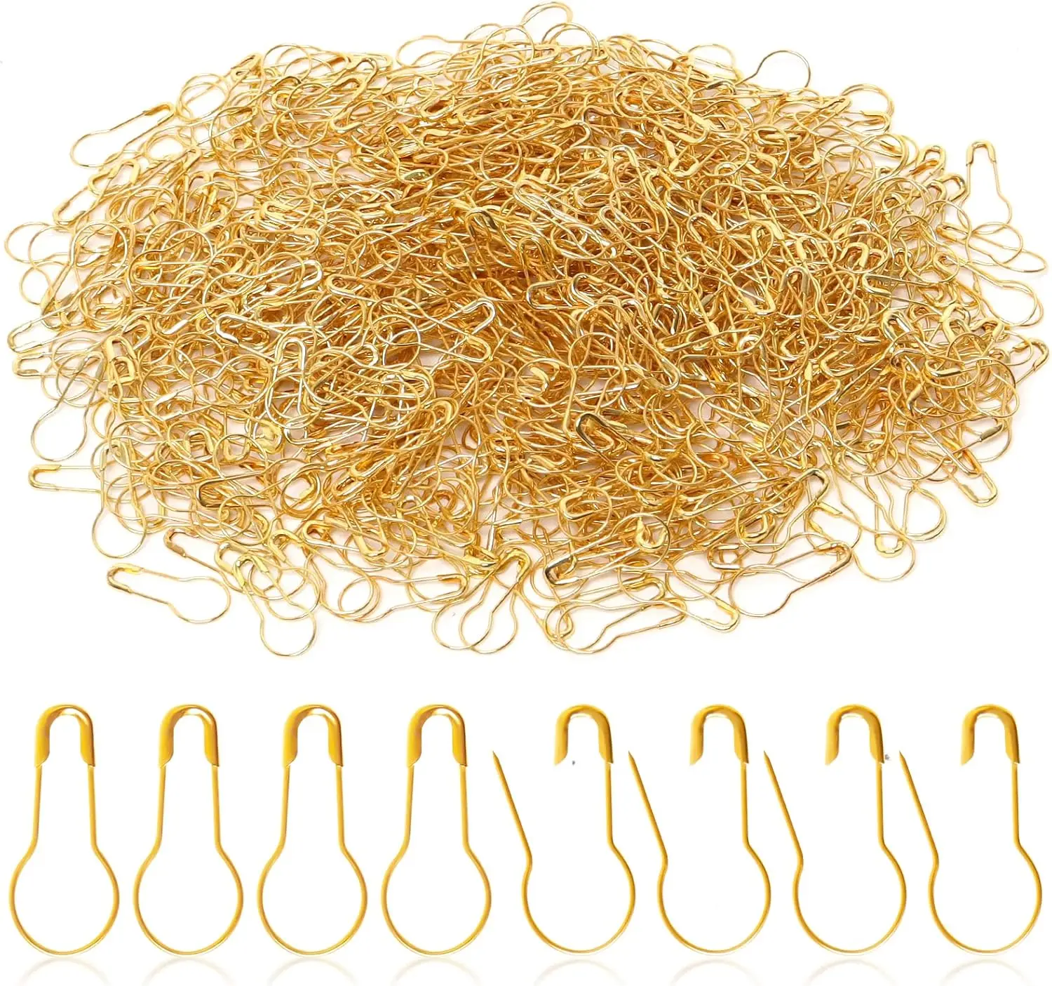 1000 Pcs 22mm Gold Safety Pins for Clothing, DIY Craft, Sewing, and Home Use
1000 Pcs 22mm Gold Safety Pins for Clothing, DIY Craft, Sewing, and Home Use