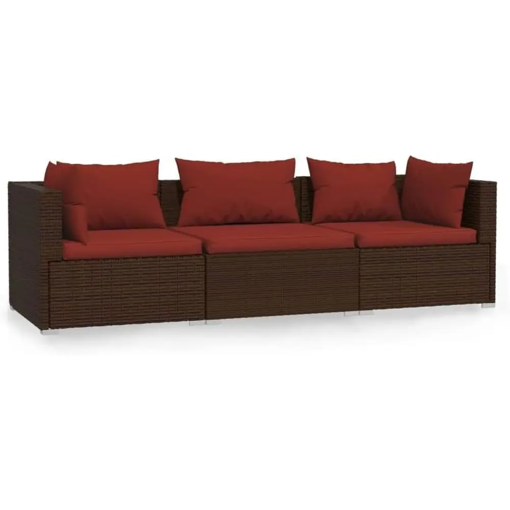 3-Seat Outdoor Patio Furniture with Red Cushions
3-Seat Outdoor Patio Furniture with Red Cushions