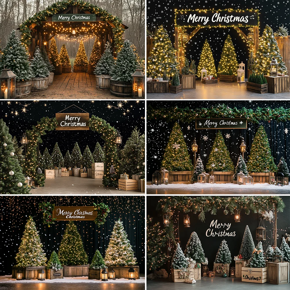 Winter Forest Snowflake Christmas Photography Backdrop Glitter Lights Snow Scene Snowfield Xmas Tree Background for Photo Studio
Winter Forest Snowflake Christmas Photography Backdrop Glitter Lights Snow Scene Snowfield Xmas Tree Background for Photo Studio
