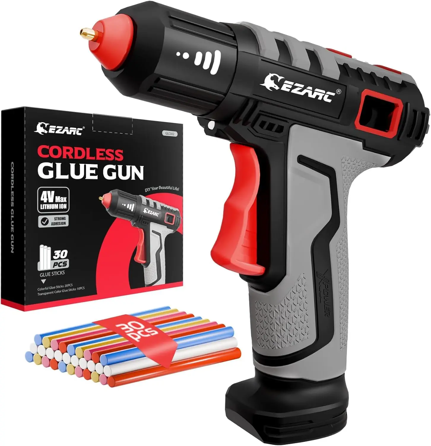 Fast Heating Cordless Glue Gun with 30 Mini Sticks, Rechargeable Battery for DIY Crafts and Home Repairs
Fast Heating Cordless Glue Gun with 30 Mini Sticks, Rechargeable Battery for DIY Crafts and Home Repairs