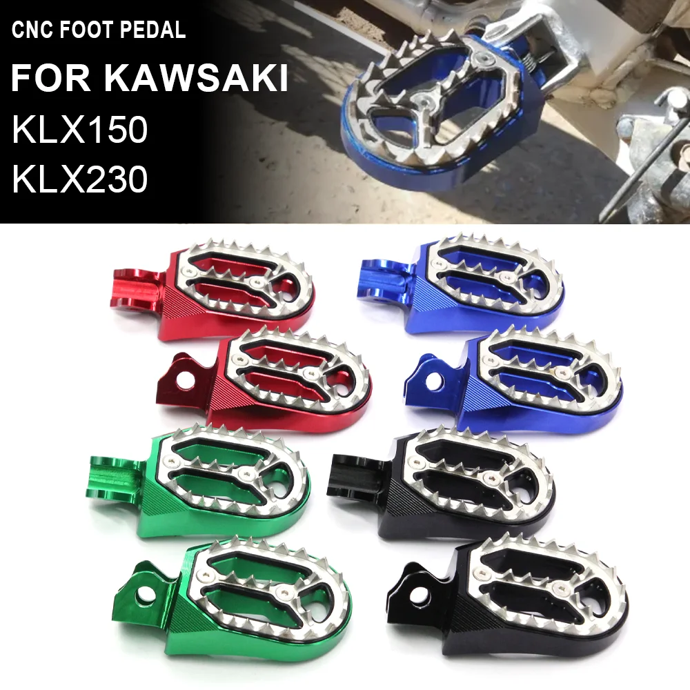 klx150/230/125 CNC Shark Teeth Wide Footrest Foot Pegs Steps Pedals For Kawasaki KLX150 KLX230 KLX125
klx150/230/125 CNC Shark Teeth Wide Footrest Foot Pegs Steps Pedals For Kawasaki KLX150 KLX230 KLX125