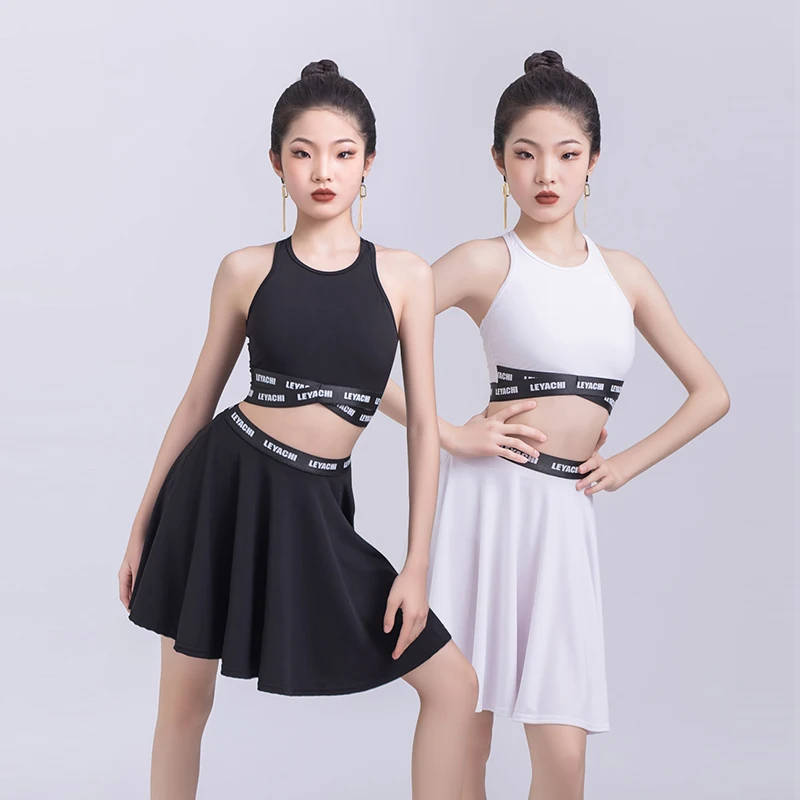 2024 Black White Latin Dance Costume Girls Practice Wear Tops Skirt ChaCha Dancing Clothes Samba Salsa Dance Outfit YS5363
2024 Black White Latin Dance Costume Girls Practice Wear Tops Skirt ChaCha Dancing Clothes Samba Salsa Dance Outfit YS5363