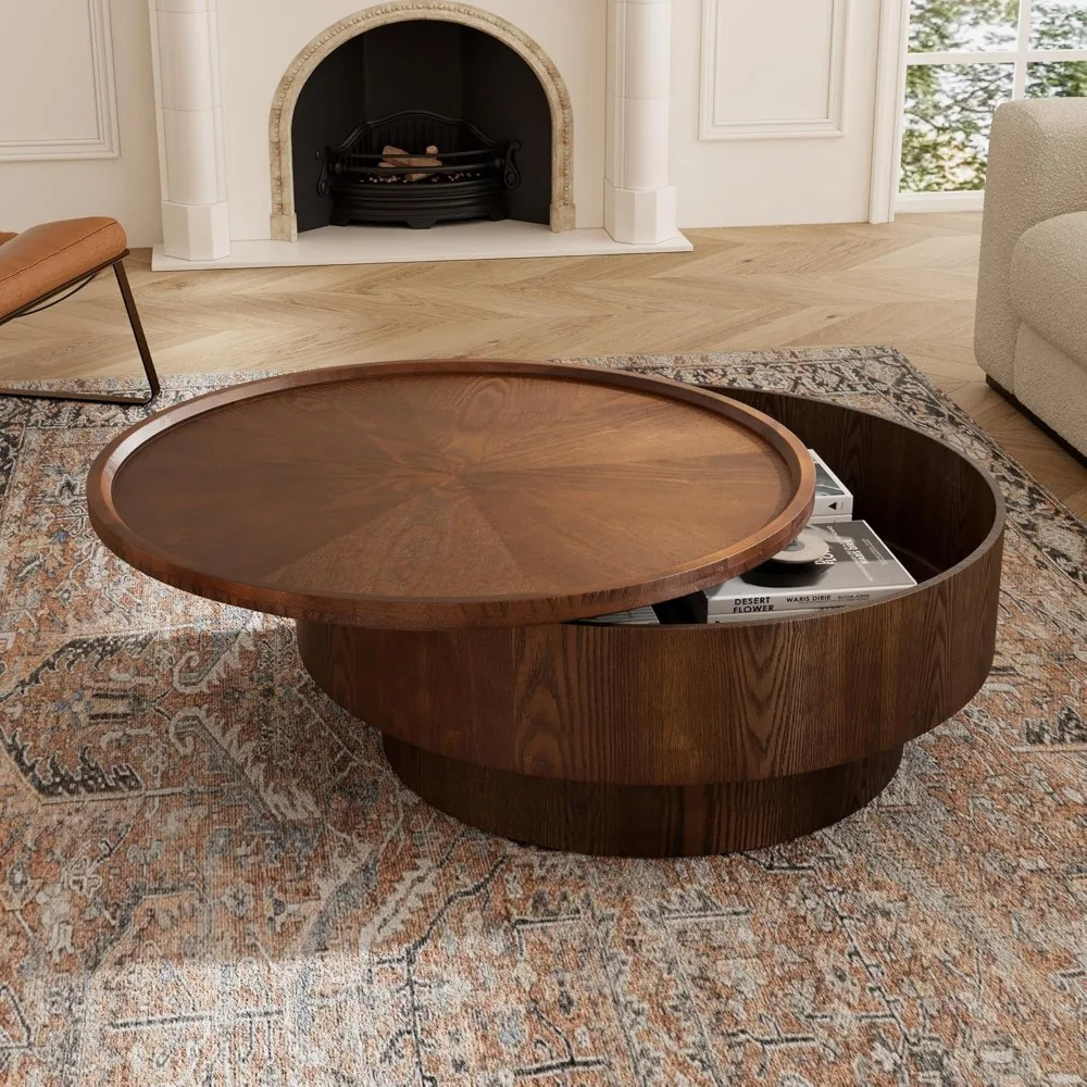 Round Coffee Table with Storage 30.7'' Modern Luxury Circle Drum Coffee Tables Farmhouse Rustic Wood Coffee Table Circle Pedesta
Round Coffee Table with Storage 30.7'' Modern Luxury Circle Drum Coffee Tables Farmhouse Rustic Wood Coffee Table Circle Pedesta