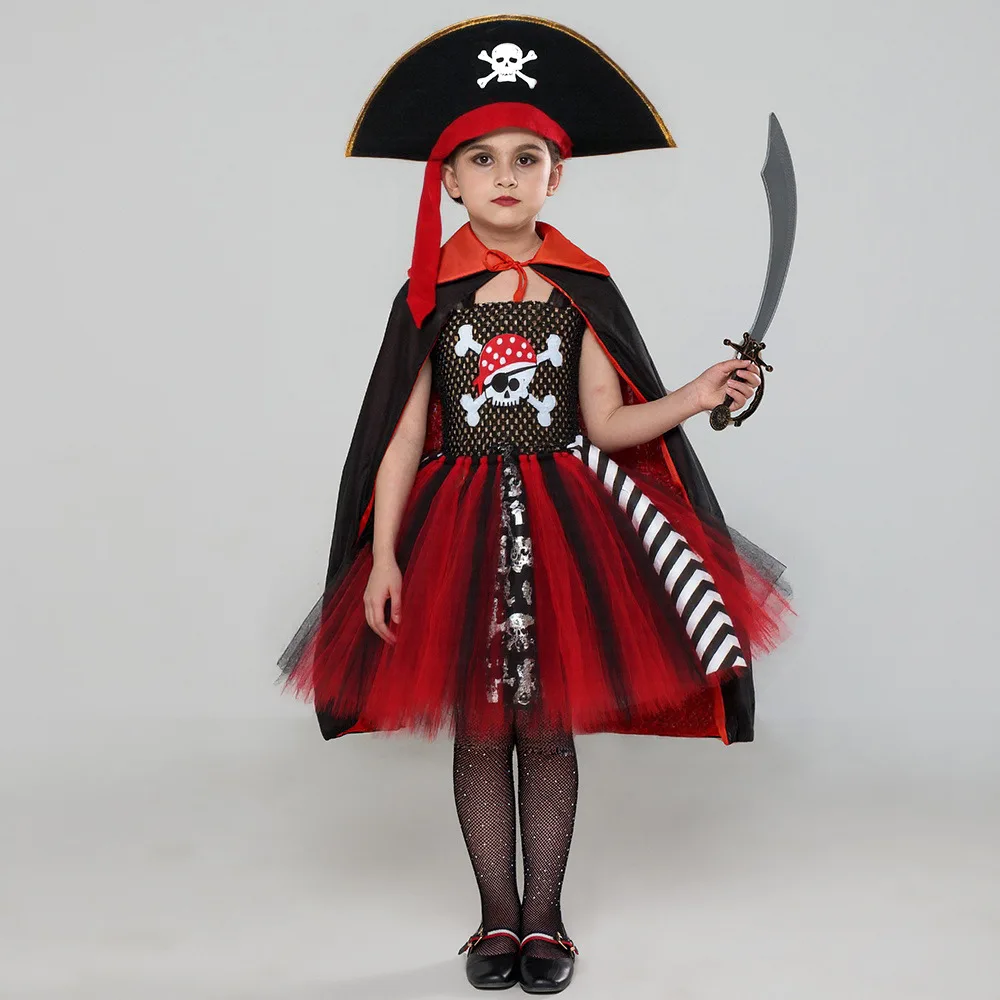 2025 New Girls Halloween Pirate Captain Princess Dress Holiday Party Children Role Playing Pirate Sweet Cute Dress Costume Set
2025 New Girls Halloween Pirate Captain Princess Dress Holiday Party Children Role Playing Pirate Sweet Cute Dress Costume Set