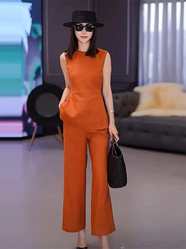 Fashionable Casual Summer 2026 Women's Two-Piece Set High Waist Wide Leg Pants Top Quality Ensemble Elegant Feel
Fashionable Casual Summer 2026 Women's Two-Piece Set High Waist Wide Leg Pants Top Quality Ensemble Elegant Feel