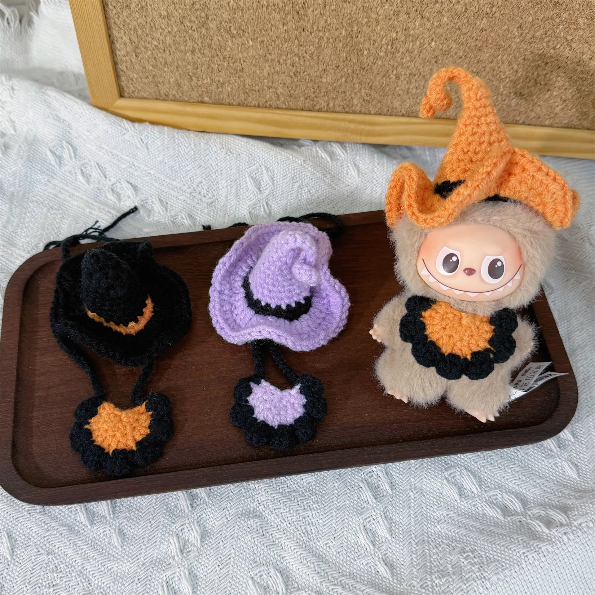 10cm Cotton Doll Outfit Accessories For 4.0 Mini Labubu 4th Gen Mini Hats And Bibs For Halloween Party Costume Swaps
10cm Cotton Doll Outfit Accessories For 4.0 Mini Labubu 4th Gen Mini Hats And Bibs For Halloween Party Costume Swaps