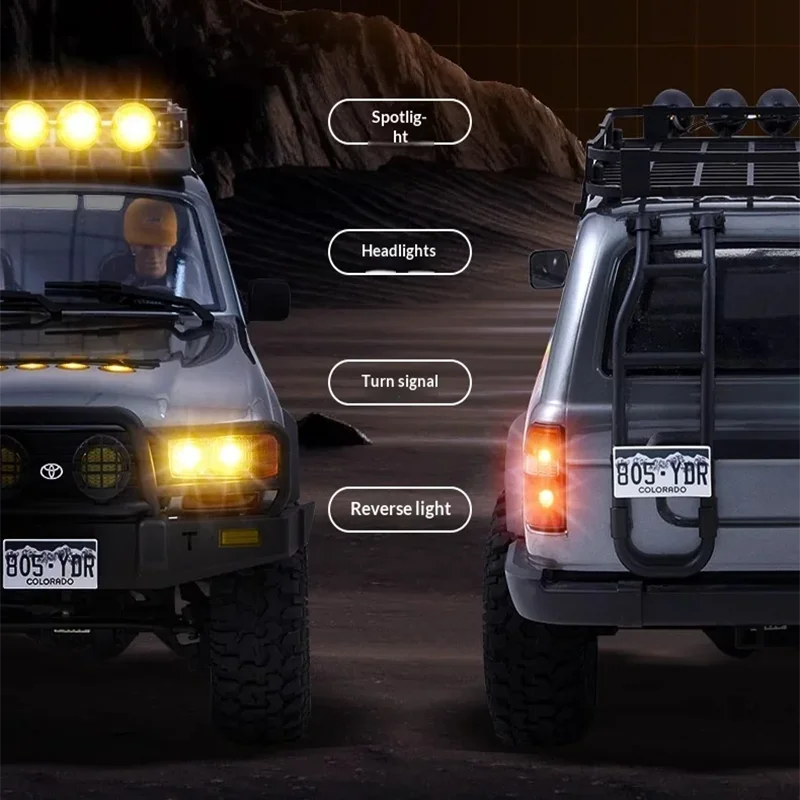FMS 1/10 FCX Toyota LC80 Off-Road RC Car High/Low Speed Remote Control Official Simulation Model for Rock Climbing
FMS 1/10 FCX Toyota LC80 Off-Road RC Car High/Low Speed Remote Control Official Simulation Model for Rock Climbing