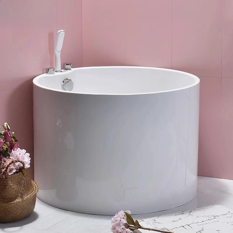 Round deep soaking bathtub acrylic freestanding adult household bathtub small apartment double
Round deep soaking bathtub acrylic freestanding adult household bathtub small apartment double