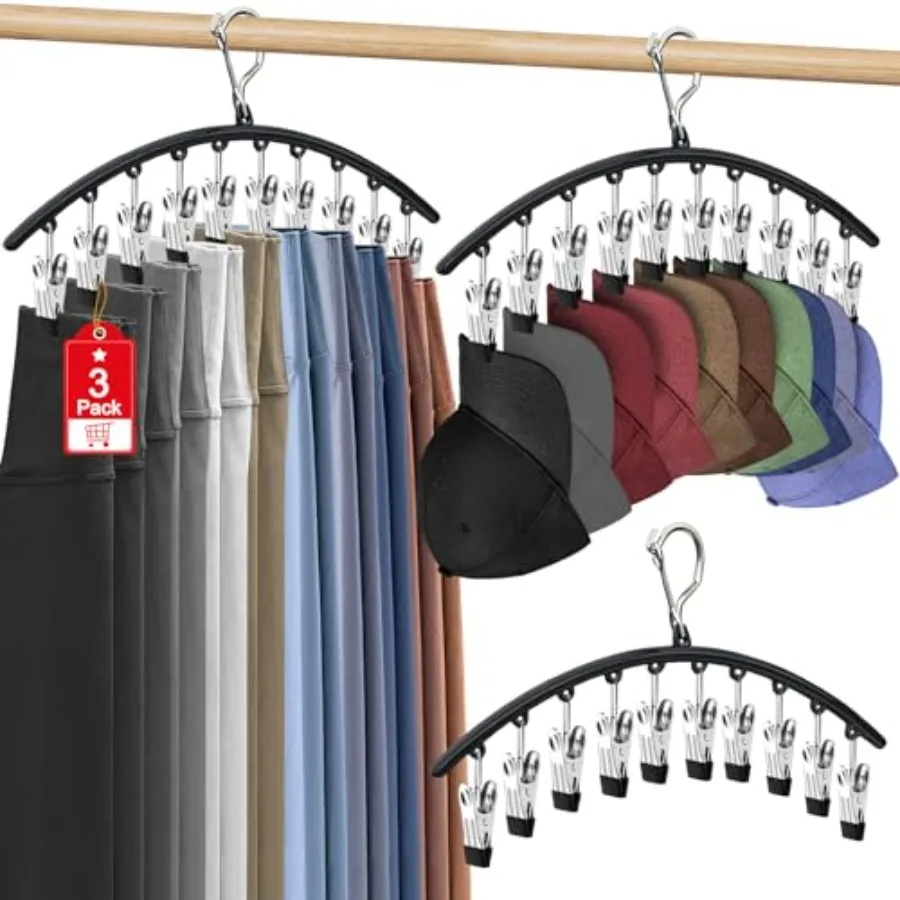 Hat Hangers for Closet Display, Metal Hat Organizer for Baseball Caps with 30 Clips, Hats Rack Holder for Closet, Hats Storage
Hat Hangers for Closet Display, Metal Hat Organizer for Baseball Caps with 30 Clips, Hats Rack Holder for Closet, Hats Storage