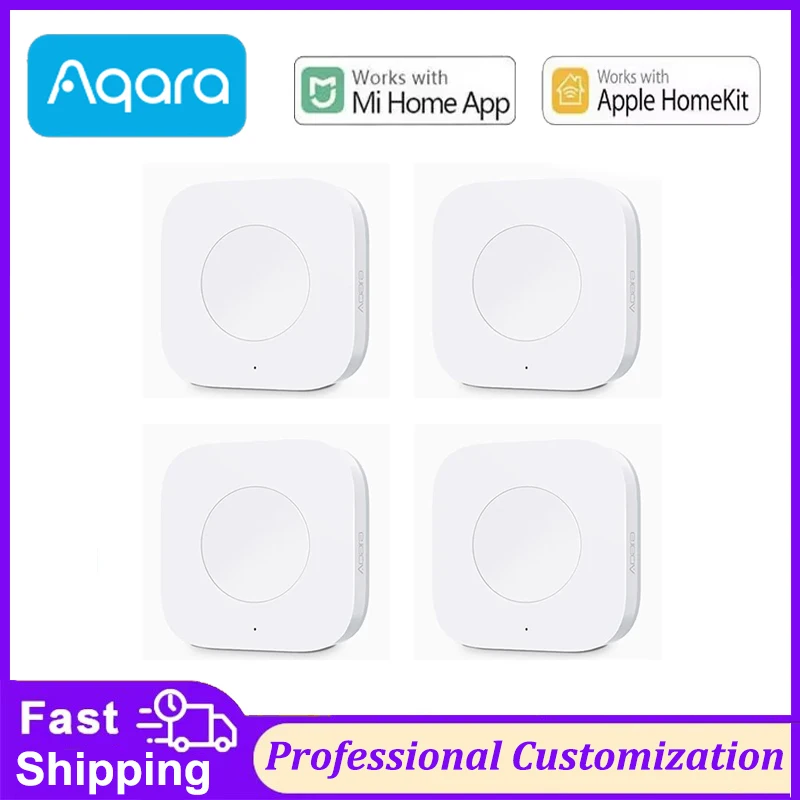 Aqara Wireless Mini Switch Zigbee Smart Remote Single Key Control Button Home Security Compatible with Mi Home APP Homekit
Aqara Wireless Mini Switch Zigbee Smart Remote Single Key Control Button Home Security Compatible with Mi Home APP Homekit