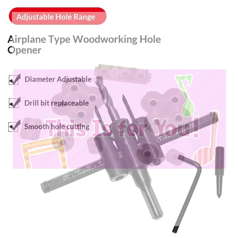 【MA】Circle Adjustable Drill Bit 120/200/300mm Aircraft Type Wood Hole Drill Bits Saw Cutter Cordless Woodworking Tools
【MA】Circle Adjustable Drill Bit 120/200/300mm Aircraft Type Wood Hole Drill Bits Saw Cutter Cordless Woodworking Tools